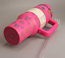 Термос термочашка Stanley Quencher H2.0 Tumbler з нержавіючої сталі 1,18 л Neon Pink Monogram KT6007834, фото 5