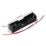 Тримач для акумулятора 18650, 1х з дротами, фото 3