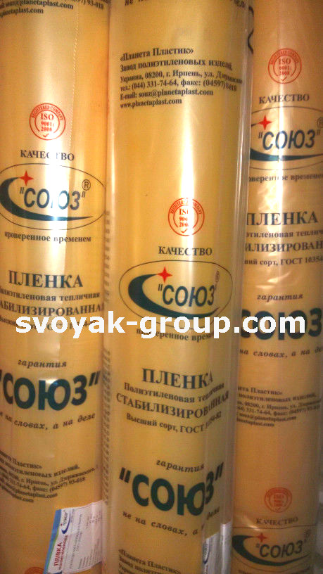 Плівка теплична (UV4%), 90 мкм, 6м. х50м., 24 місяці стабілізації.