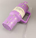 Термос термочашка Stanley Quencher H2.0 Tumbler з нержавіючої сталі 1,18 л Pastel Purple Monogram KT6007840, фото 4