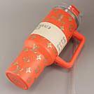 Термос термочашка Stanley Quencher H2.0 Tumbler з нержавіючої сталі 1,18 л Orange Monogram KT6007844, фото 4