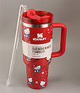 Термос термочашка Stanley Quencher H2.0 Tumbler з нержавіючої сталі 1,18 л Red KT6007845, фото 3