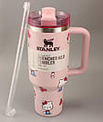 Термос термочашка Stanley Quencher H2.0 Tumbler з нержавіючої сталі 1,18 л Light Pink KT6007846, фото 3