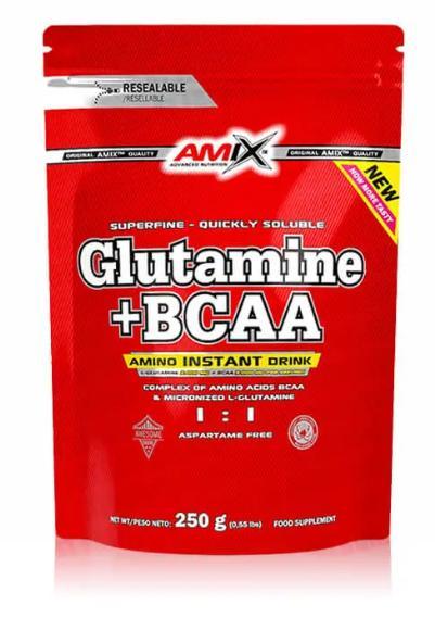 Амінокислоти AMIX Nutrition L-Glutamine + BCAA 250 грам Смак : Манго