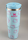 Термос термочашка Stanley Quencher H2.0 Tumbler з нержавіючої сталі 0,887 л Sky Blue KT6007849, фото 5