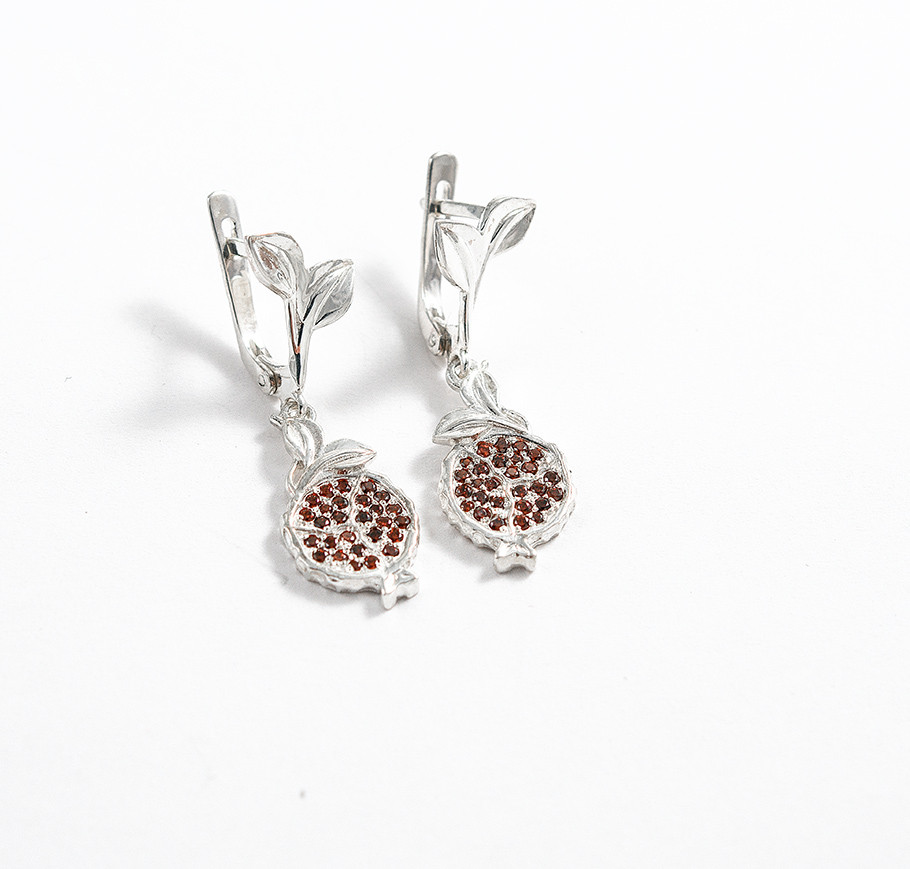 Сережки Гранат, фото 1