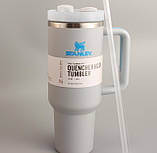 Термос термочашка Stanley Quencher H2.0 Tumbler з нержавіючої сталі 1,18 л Cloud KT6007824 solve, фото 6