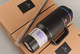 Термос термочашка Stanley Quencher H2.0 Tumbler з нержавіючої сталі 1,18 л Black Chrome Collection KT6007826 solve, фото 5