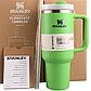 Термос термочашка Stanley Quencher H2.0 Tumbler з нержавіючої сталі 1,18 л Citron KT6007821 peremogaua, фото 4