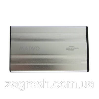 Promo Ціна! Кишеня зовнішня Maiwo K2501A-U2S silver - тільки на ZaGrosh.com.ua, фото 1