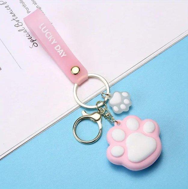 Брелок котяча лапка рожевий TF-2 G-Rich, фото 1