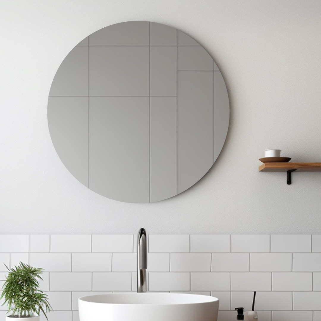 Акрилове дзеркало на самоклейці, коло 330х330х2мм (750), фото 1