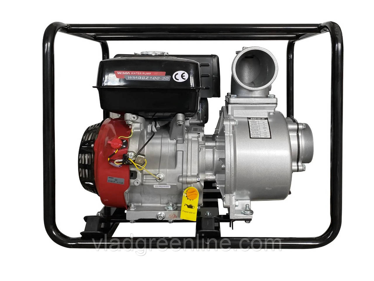 Мотопомпа бензинова WEIMA WMQGZ100-30 Euro5 (116 куб.м/год, 16л.с., Euro5)