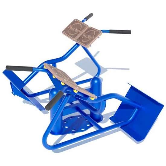 Тренажер "Гіпертекстензія" подвійна на вулицю на спортплощадку, фото 1