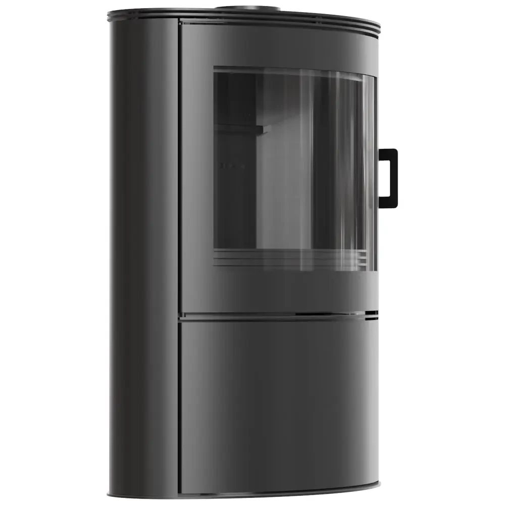 Сталева піч KRATKI KOZA AB S 2 з чорною керамікою, фото 1