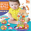 Дитяча музична гра для хлопчика дівчинки з м'ячиками розвиток координації логіки дрібної моторики світло звук, фото 4