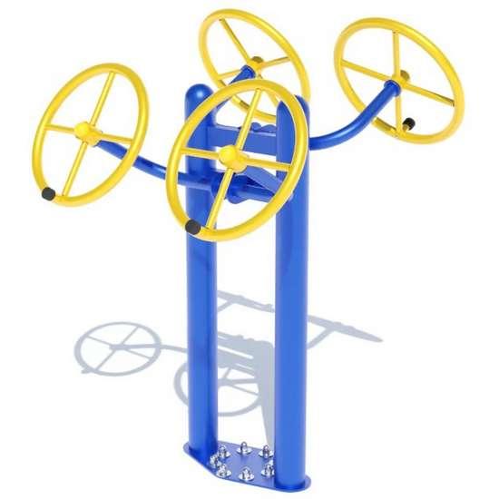 Вуличний тренажер для кистей рук на майданчик металевий, фото 1