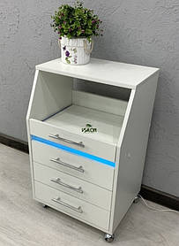 Тумба з УФ опромінювачем і великий висувною полицею в ніші V145