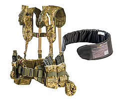 Реміно-плечова система WARBELT ПІКСЕЛЬ з ПРОТИУЛАМКОВИМ ПАКЕТОМ