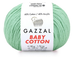 Пряжа Baby cotton-3425 м'ята