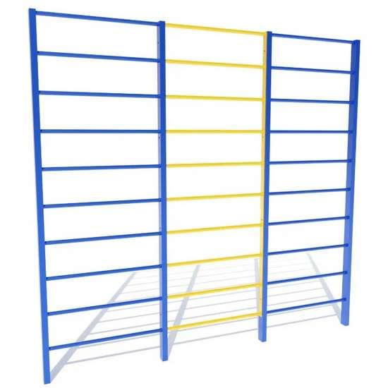 Вуличні шведські сходи (DIO-612) металеві на майданчик, фото 1