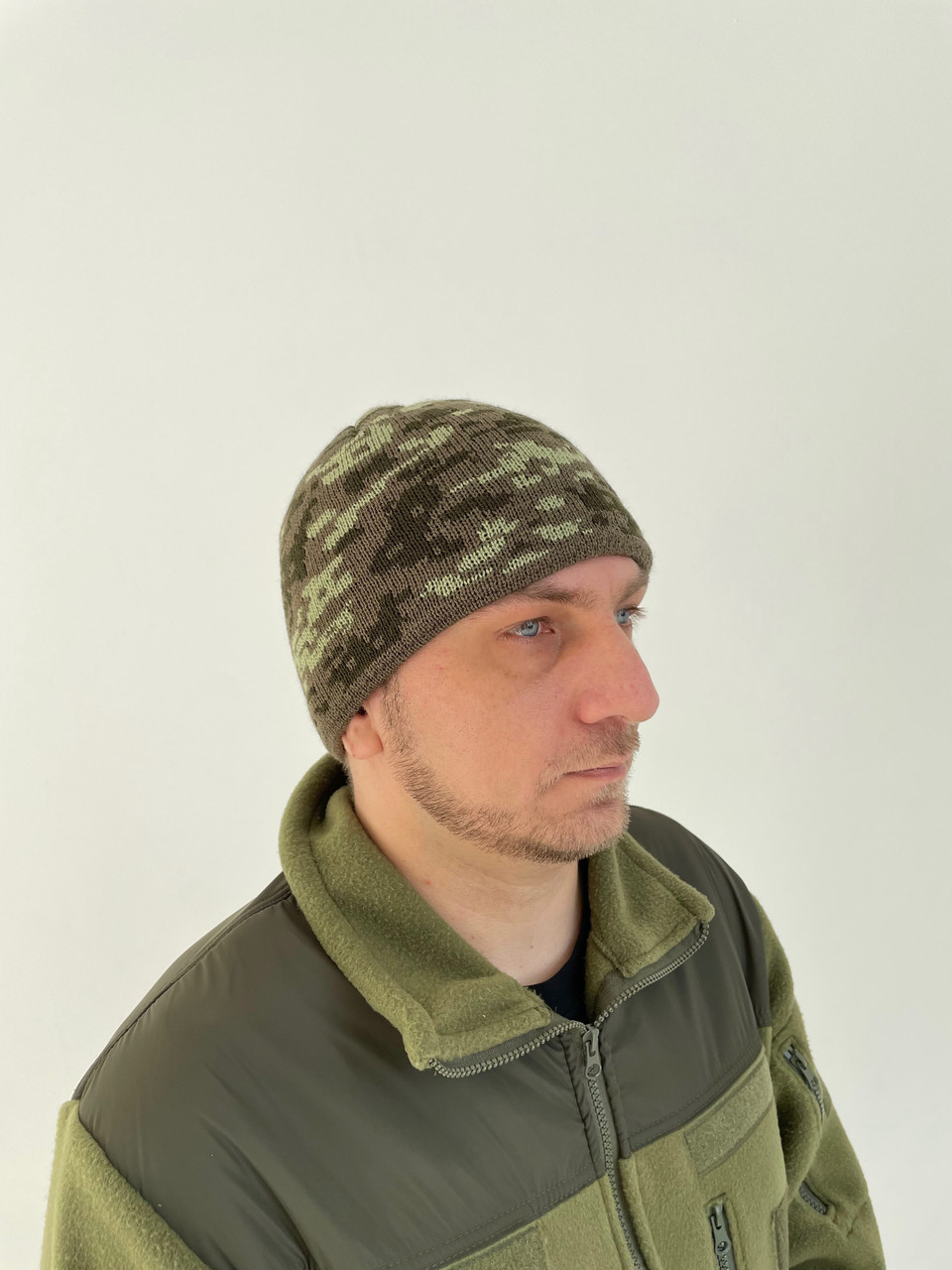 Шапка пряма без відвороту  піксель