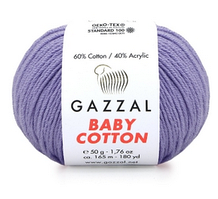Пряжа Baby cotton-3420 бузковий