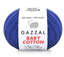 Пряжа Baby cotton-3421 синій