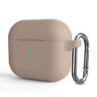 Чохол Soft Case для AirPods 3 + карабін - Pink Sand