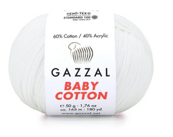 Пряжа Baby cotton-3432 білий