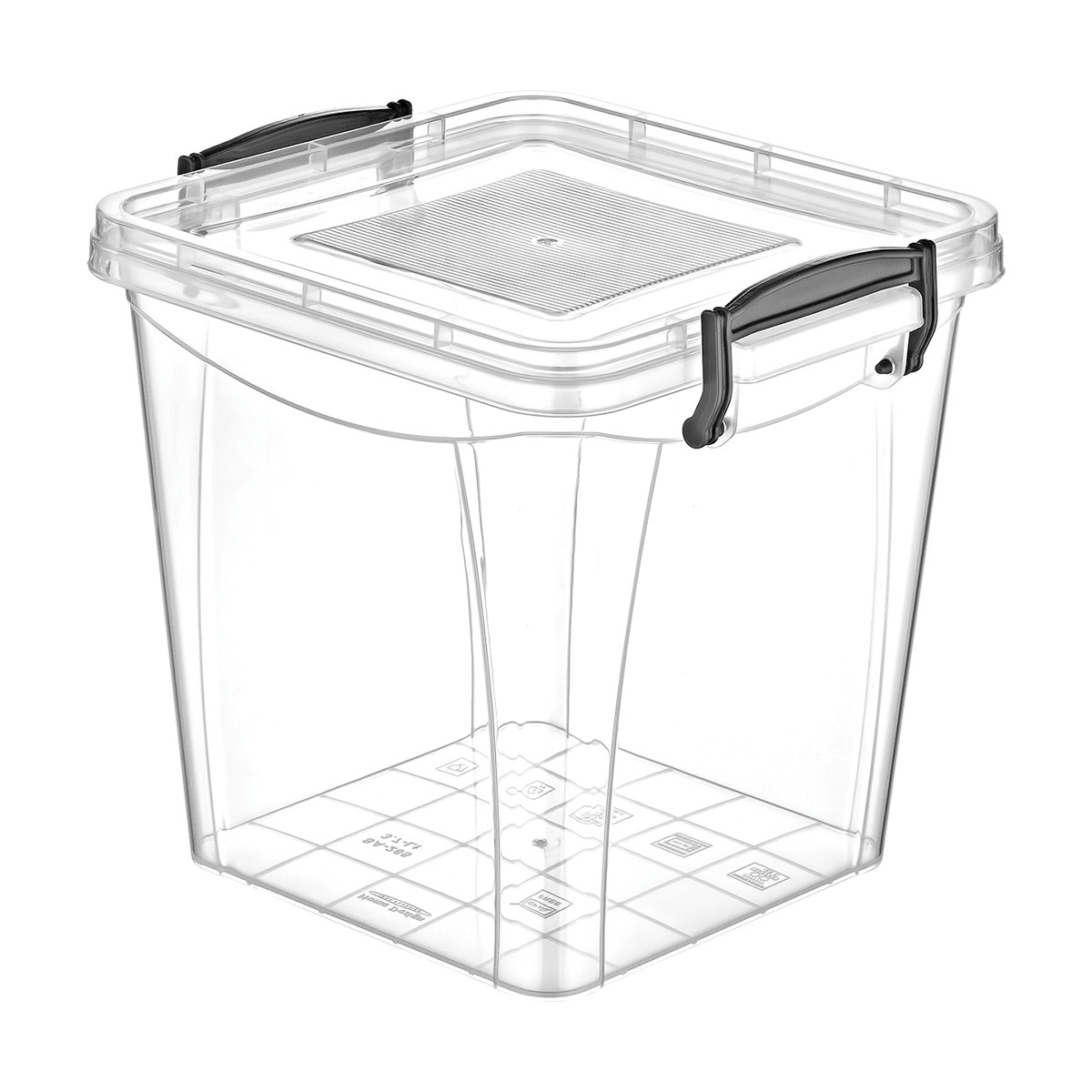 Пластиковий контейнер для харчових продуктів з кришкою Plastart SA-280 Судок харчовий із засувками 7,7 л.