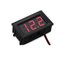 Вольтметр 27014R цифровий 4,5-30V вбудований (два дроти) Червоний