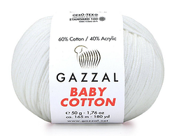 Пряжа Baby cotton-3410 крем