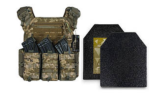 Бронежилет 4 класу. Піксель (ММ14). Вага 7 кг. Полісечовина