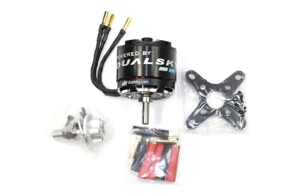 Мотор безколекторний Dualsky для літаків XM5050EA-12 V3 KV610 1400W 70А 5S - 1 шт.