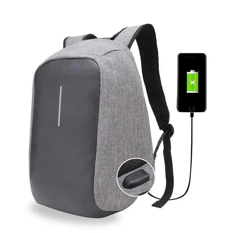 Рюкзак Bobby із захистом від крадіжок і USB-портом з відділенням для ноутбука 15,6" та особистих речей Сірий