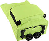 Легка складна сумка на коліщатках для магазину, візок для продуктів 45х40х12 см, Зелена, фото 8
