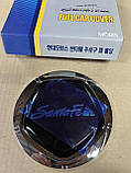 Хром-накладки на лючок бензобака Hyundai Santa Fe 2006-2011 (Mobis/Корея/), фото 3
