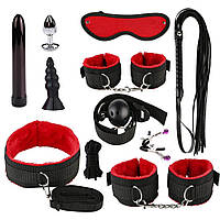 Набор для садо мазо набор бдмс садо мазо игрушки блсм набор красный 11 шт