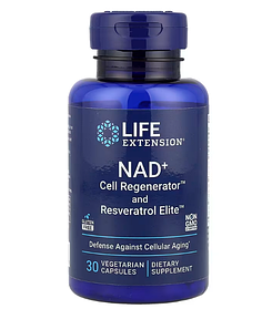 NAD+ Cell Regenerator з ресвератролом Life Extension, 30 капсул