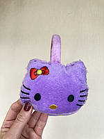 Хутряні навушники Hello Кitty Бузковий