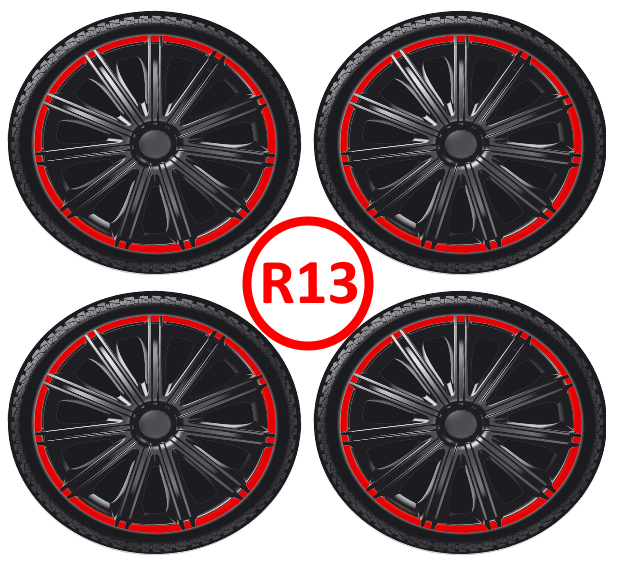 Ковпаки колісні ARGO R13 NERO R black, фото 1