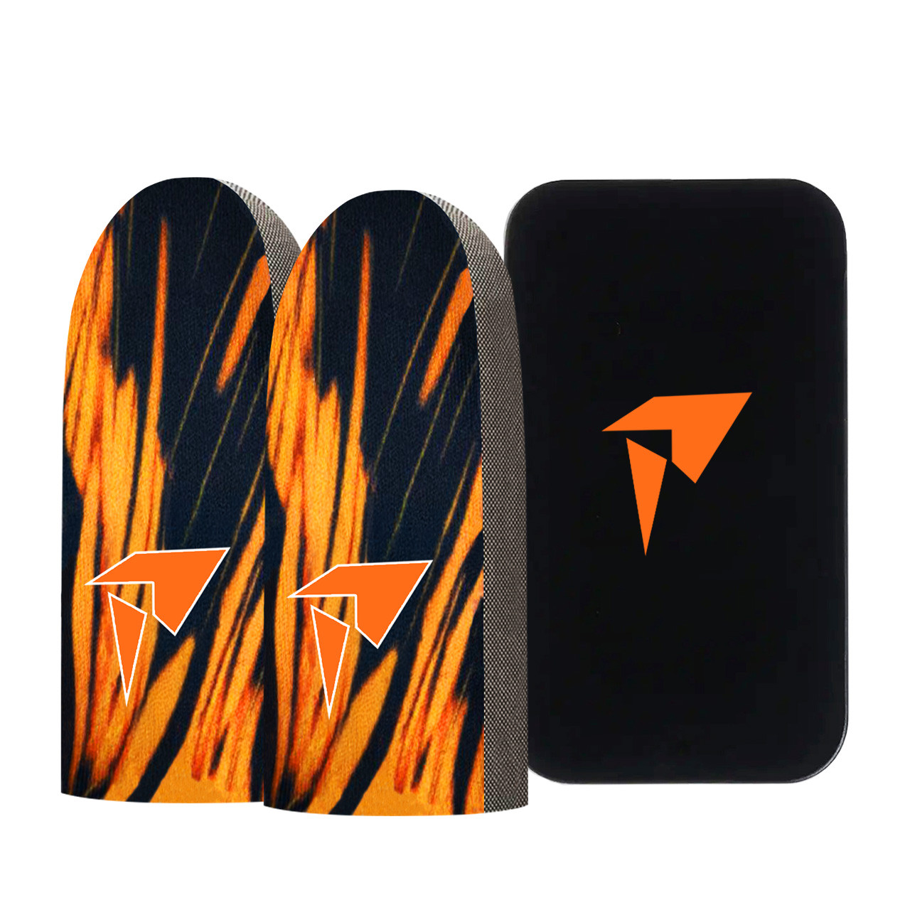 Ігрові напальчники PLAY P1 (1 пара 2 шт) для ігор на телефоні смартфоні планшеті срібне волокно + бокс, фото 1