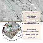 Стінова самоклеюча РЕТ плитка Сірий з чорними прожилками мармур 600*300*2 mm, фото 3