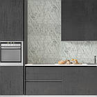 Стінова самоклеюча РЕТ плитка Сірий з чорними прожилками мармур 600*300*2 mm, фото 4