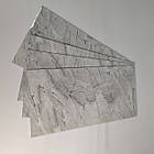 Стінова самоклеюча РЕТ плитка Сірий з чорними прожилками мармур 600*300*2 mm, фото 6