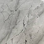 Стінова самоклеюча РЕТ плитка Сірий з чорними прожилками мармур 600*300*2 mm, фото 7