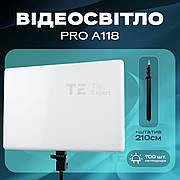 Прямокутна LED-лампа Pro A118 відеосвітло для фото, відео 45х32 см зі штативом 2,1 метр лампа для фону