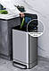 Відро для сміття з педаллю JAH 40 л Soft Close срібний металік з внутрішнім відром, фото 7