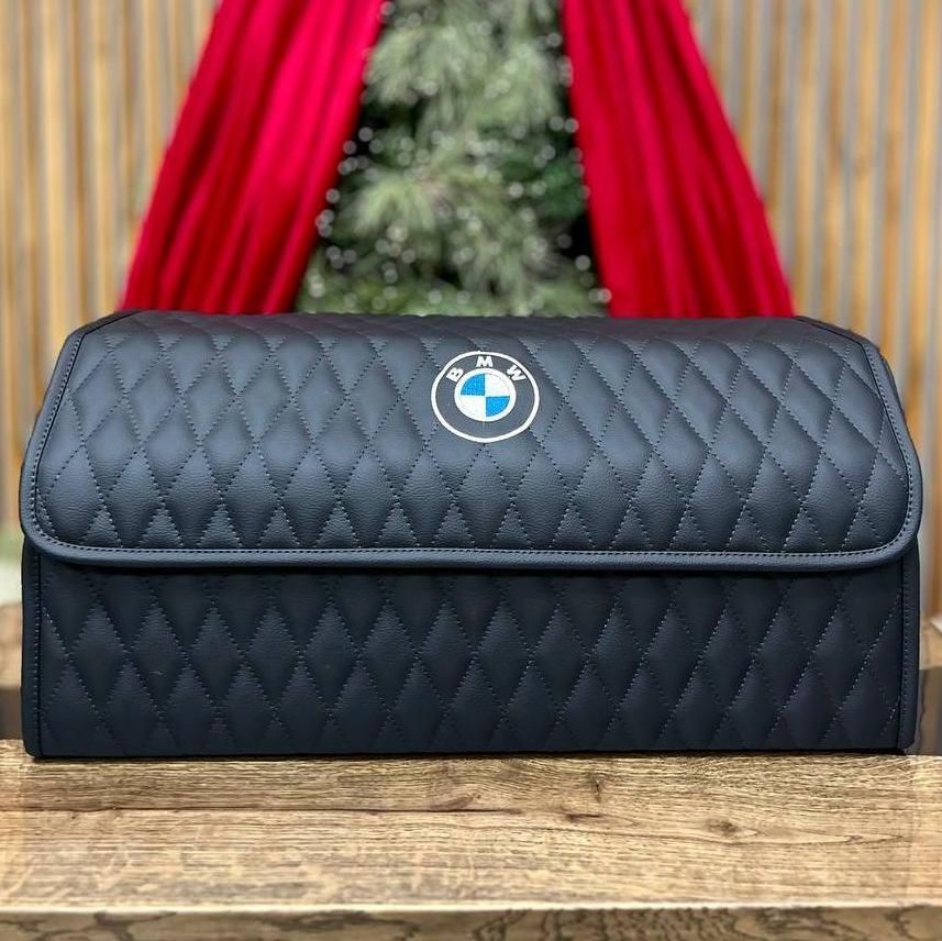 Преміум органайзер у багажник з вишивкою BMW, чорний, 70 см, фото 1